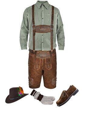 Authentic Oktoberfest Bavarian Outfit Set for Men German Festival Costume
